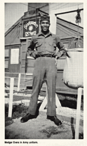 Medgar Evers in Army Uniform