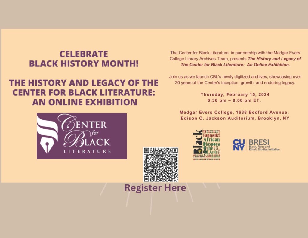 Black History Month event with QR Code