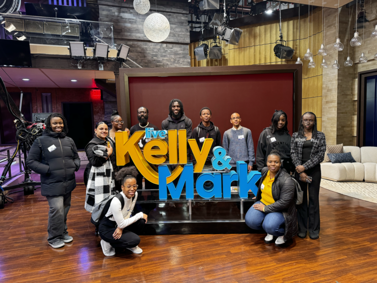 Students and staff were able to tour the popular set of the Live with Kelly and Mark Show that is filmed at ABC7NY studios.