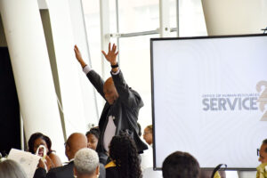 Faculty and staff were honored at the 2025 Service Awards, with employees celebrating a number of anniversaries, including as many as 50 years with the college. (Amunet Jones/Student in Office of Communications)