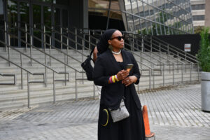 Shakema Antoine during the trip to Jackson, Mississippi. (Photo by Maritza Argueta/Office of Communications)