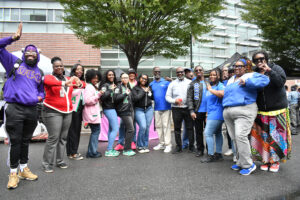 There was a definitive Greek life presence at Club Fair, with organizations recruiting new members all afternoon. (Nick Masuda/Office of Communications)