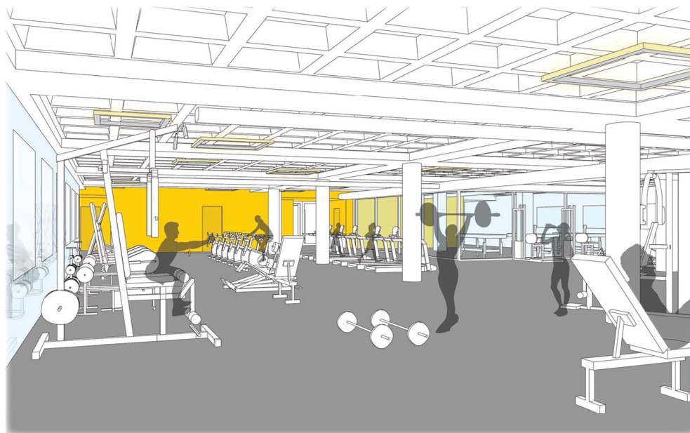 Rendition of new Athletics Center